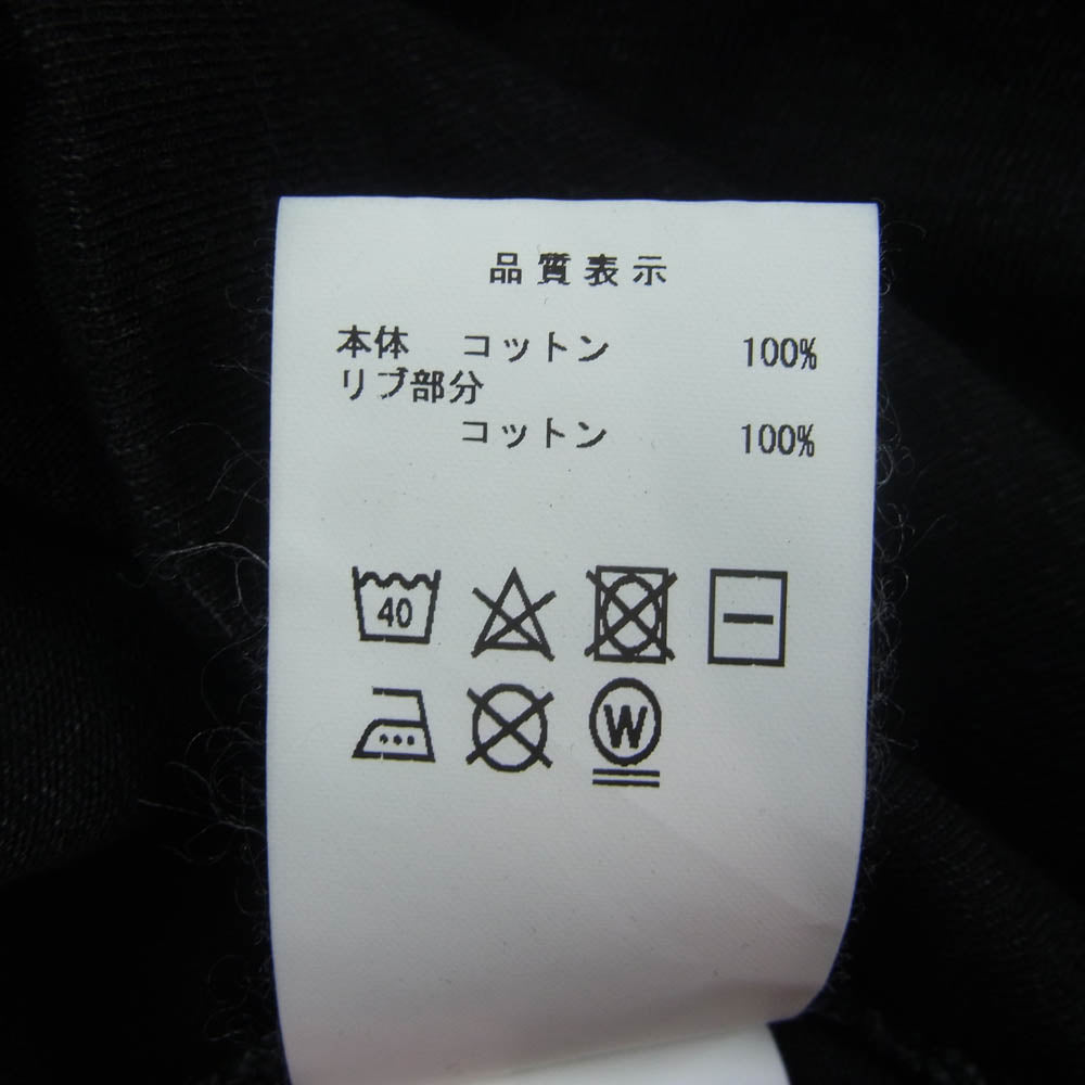 DESCENDANT ディセンダント クジラ刺繍 ポケット Tシャツ 半袖カットソー ブラック系 2【中古】