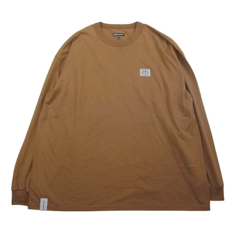 DESCENDANT ディセンダント 21AW 212ATDS-CSM03S AUTHENTIC DESIGN L/S オーセンティック デザイン ロングスリーブカットソー 長袖Tシャツ ブラウン系 2【中古】