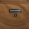 DESCENDANT ディセンダント 21AW 212ATDS-CSM03S AUTHENTIC DESIGN L/S オーセンティック デザイン ロングスリーブカットソー 長袖Tシャツ ブラウン系 2【中古】