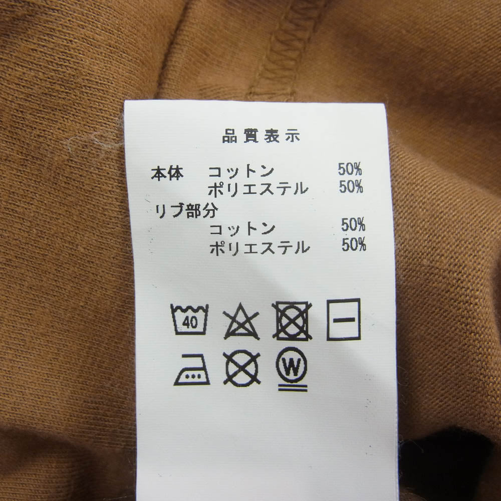 DESCENDANT ディセンダント 21AW 212ATDS-CSM03S AUTHENTIC DESIGN L/S オーセンティック デザイン ロングスリーブカットソー 長袖Tシャツ ブラウン系 2【中古】