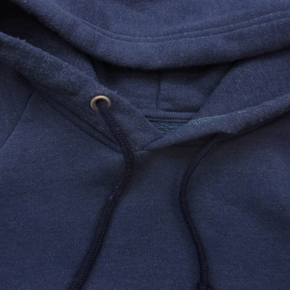 DESCENDANT ディセンダント PE HOODED SWEATSHIRT クジラ刺繍 プルオーバーパーカー ネイビー系 2【中古】