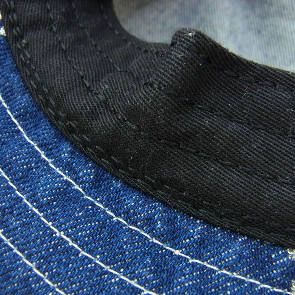 Supreme シュプリーム 17SS Denim Logo Boonie Hat デニムロゴ ブーニー ハット インディゴブルー系 M/L【中古】