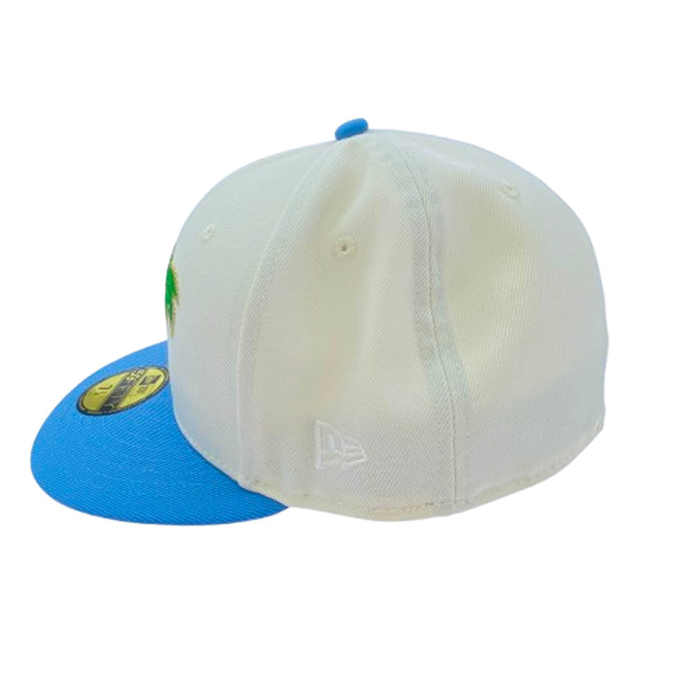 NEW ERA ニューエラ YSM別注 ロゴ ベースボール キャップ オフホワイト系 ライトブルー系 62.5cm【中古】