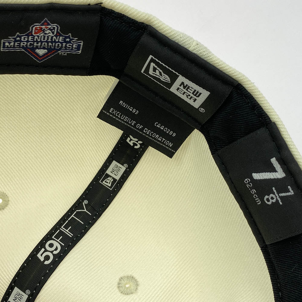 NEW ERA ニューエラ YSM別注 ロゴ ベースボール キャップ オフホワイト系 ライトブルー系 62.5cm【中古】
