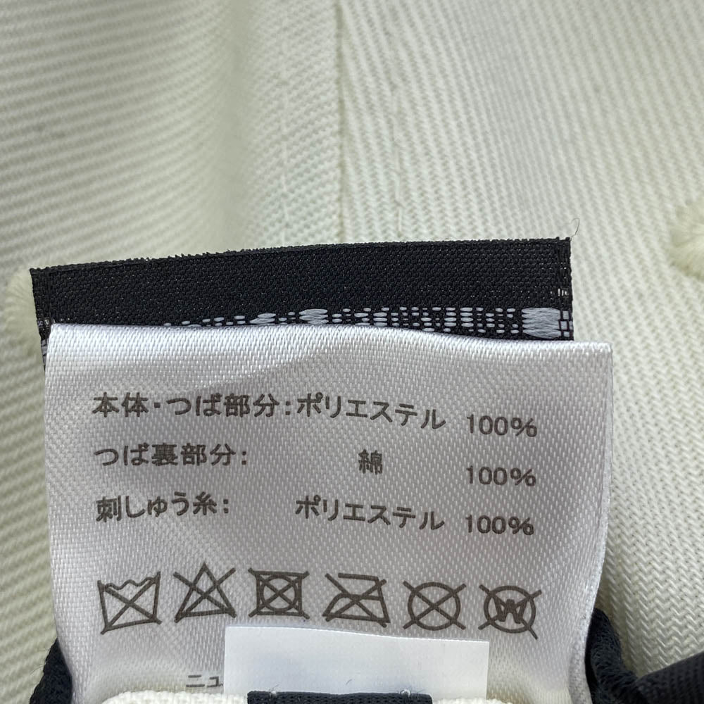 NEW ERA ニューエラ YSM別注 ロゴ ベースボール キャップ オフホワイト系 ライトブルー系 62.5cm【中古】