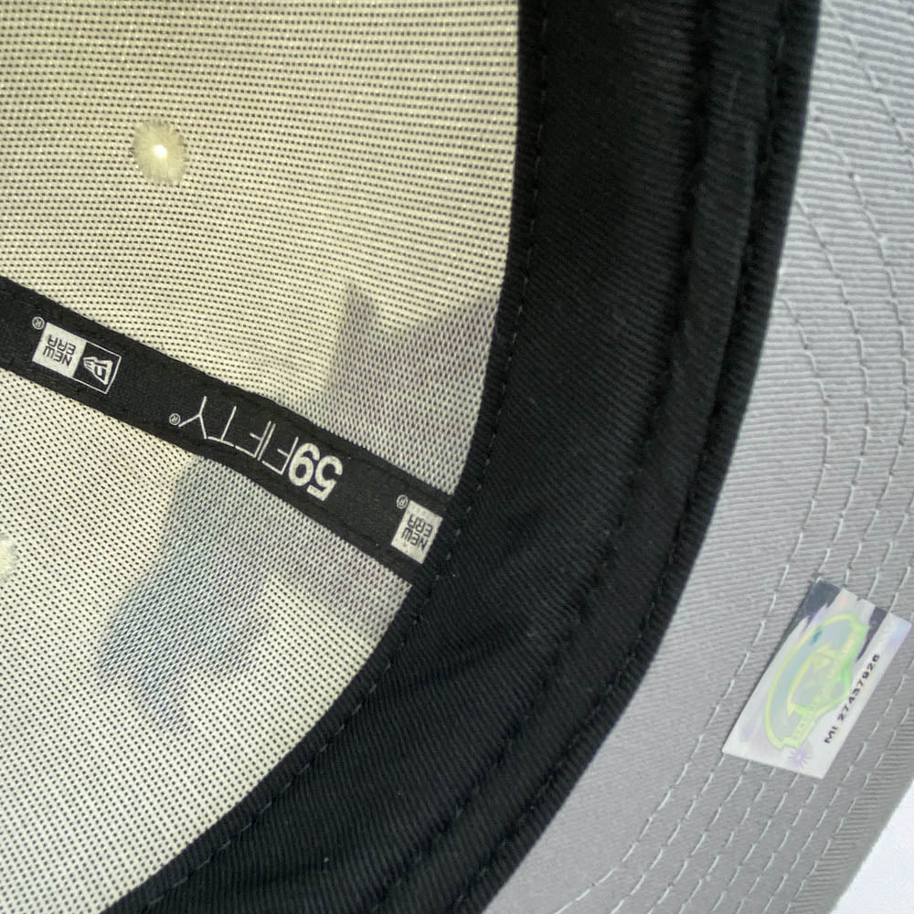 NEW ERA ニューエラ YSM別注 ロゴ ベースボール キャップ オフホワイト系 ライトブルー系 62.5cm【中古】
