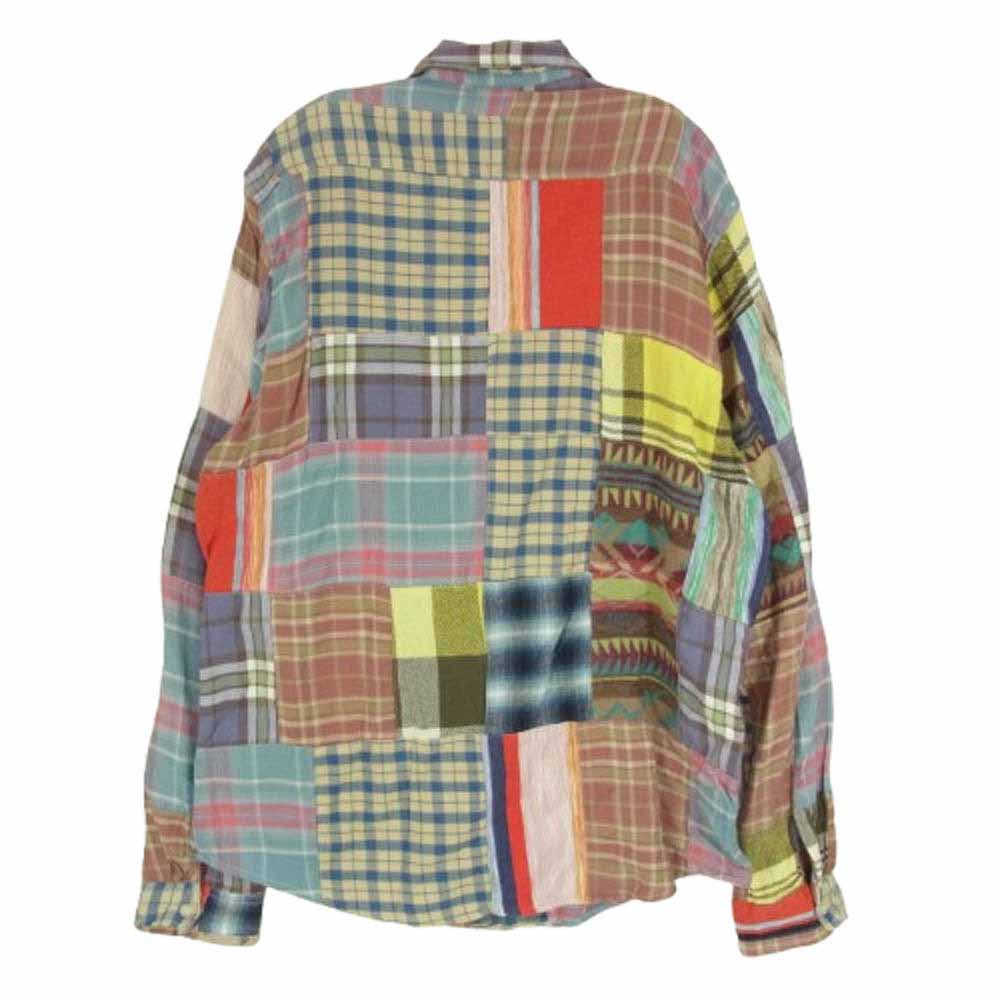 RALPH LAUREN ラルフローレン Denim & Supply デニムアンドサプライ チェック パッチワーク 長袖 シャツ マルチカラー系 L/G【中古】