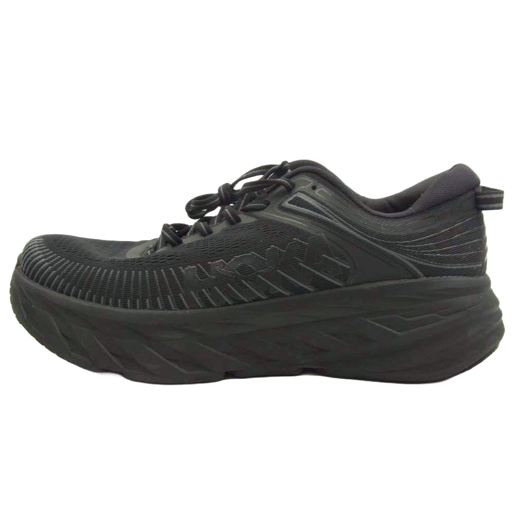 HOKA ONE ONE ホカ オネオネ 1110518 BBLC BONDI 7 ボンダイ スニーカー ランニング シューズ ブラック系 27.5cm【中古】