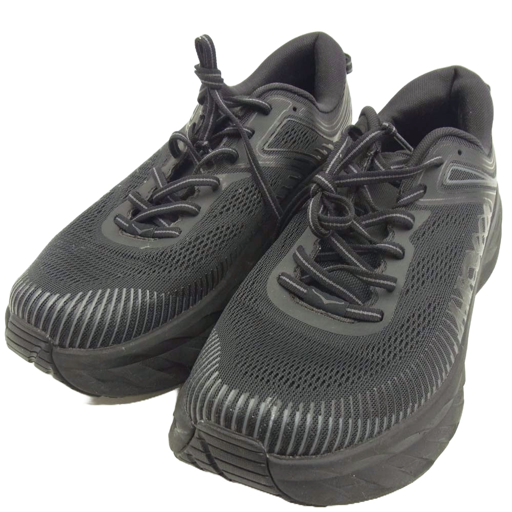 HOKA ONE ONE ホカ オネオネ 1110518 BBLC BONDI 7 ボンダイ スニーカー ランニング シューズ ブラック系 27.5cm【中古】