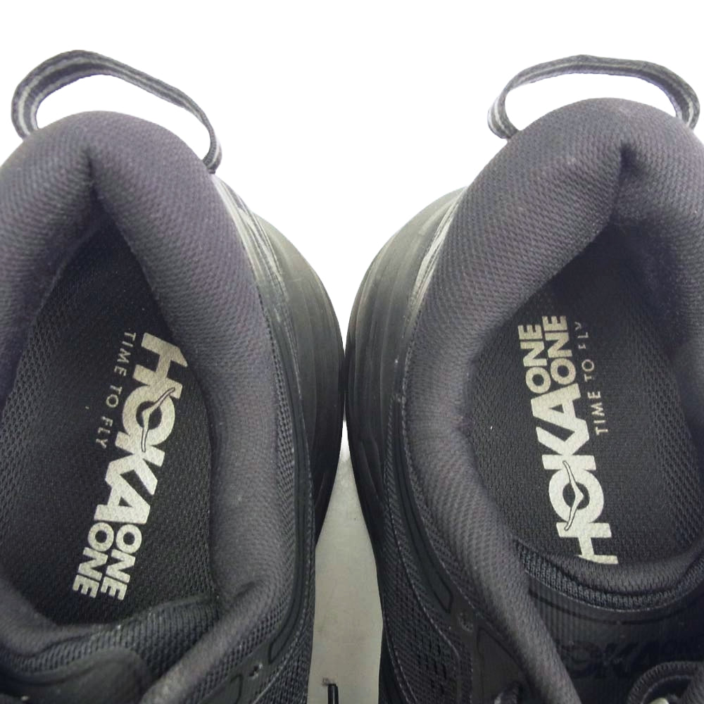 HOKA ONE ONE ホカ オネオネ 1110518 BBLC BONDI 7 ボンダイ スニーカー ランニング シューズ ブラック系 27.5cm【中古】