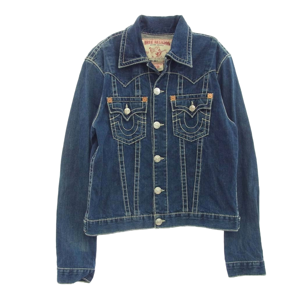 TRUE RELIGION トゥルーレリジョン JIMMY BIG T デニム ジャケット XXL インディゴブルー系 XXL【中古】
