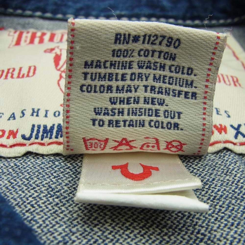 TRUE RELIGION トゥルーレリジョン JIMMY BIG T デニム ジャケット XXL インディゴブルー系 XXL【中古】