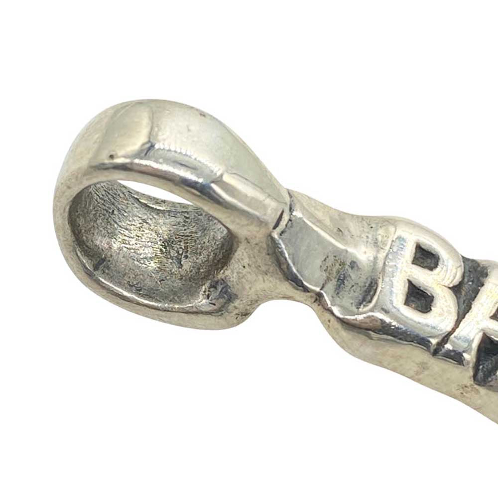 BILL WALL LEATHER ビルウォールレザー × BASK バスク ロゴ Cクロス バー チャーム ペンダントトップ シルバー系【中古】