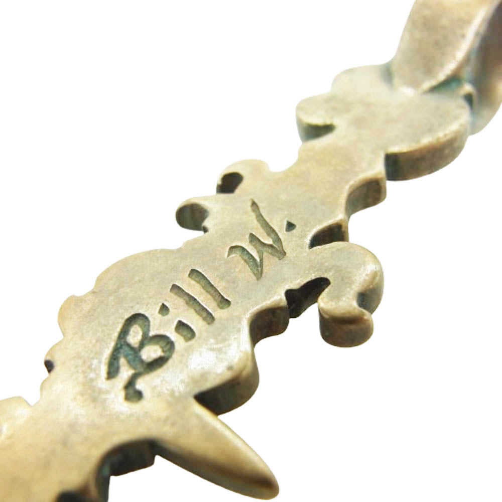 BILL WALL LEATHER ビルウォールレザー BODYSPICE ロゴ バー チャーム ペンダントトップ ゴールド系【中古】