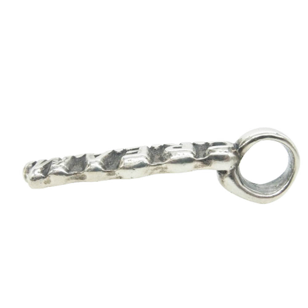 BILL WALL LEATHER ビルウォールレザー × CREAM クリーム ロゴ Cクロス バー チャーム ペンダントトップ シルバー系【中古】