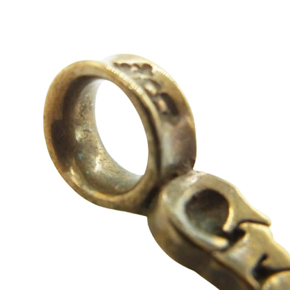 BILL WALL LEATHER ビルウォールレザー × CREAM クリーム ロゴ バー チャーム ペンダントトップ ゴールド系【中古】