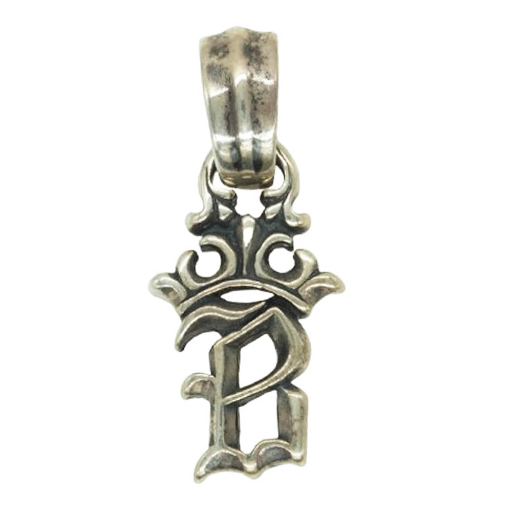 BILL WALL LEATHER ビルウォールレザー INITIAL CROWN イニシャル B クラウン ペンダントトップ シルバー系【中古】