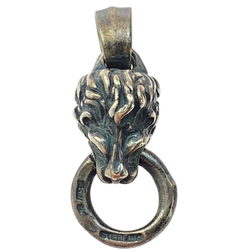 BILL WALL LEATHER ビルウォールレザー スモール ライオン ヘッド w/リング ペンダントトップ シルバー系【中古】