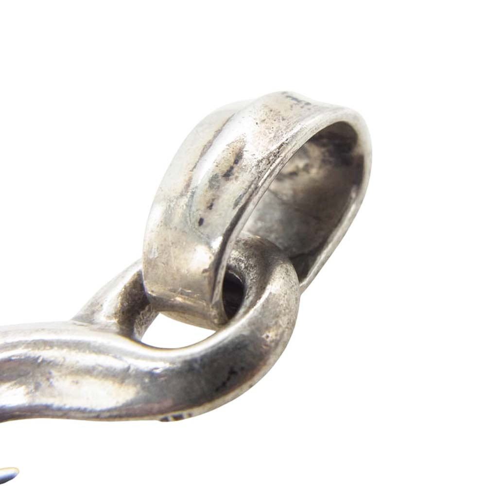 BILL WALL LEATHER ビルウォールレザー スペシャルエディション ミディアム フィッシュフック ペンダントトップ ストーンカスタム シルバー系 ピンク系【中古】