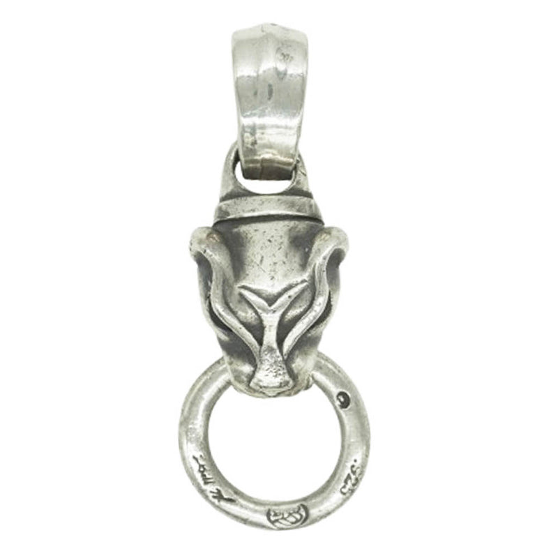 BILL WALL LEATHER ビルウォールレザー パンサー ヘッド w/リング ペンダントトップ シルバー系【中古】