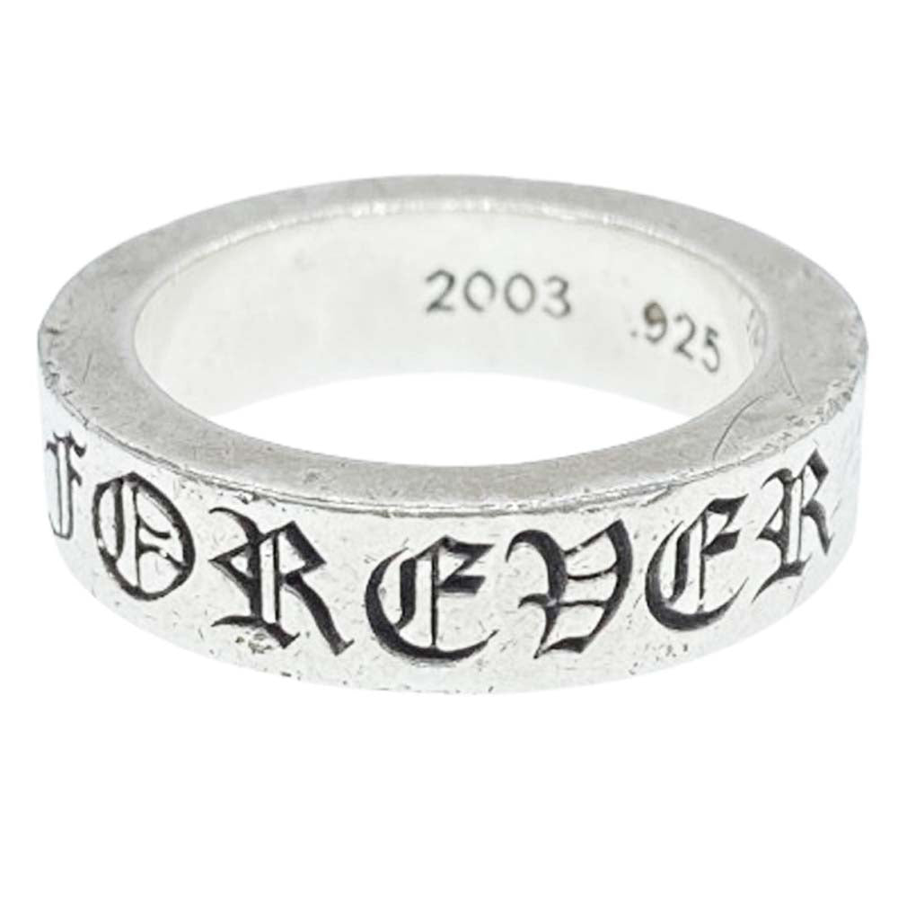 CHROME HEARTS クロムハーツ（原本無） 6mm SPACER FOREVER スペーサー フォーエバー リング シルバー系 15号【中古】