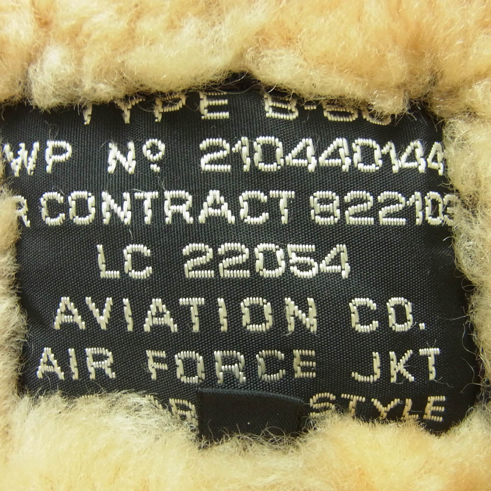AVIATION TYPE B-60 U.S. AIR FORCES JACKET 822103 ムートン フライトジャケット ブラウン系 40【中古】