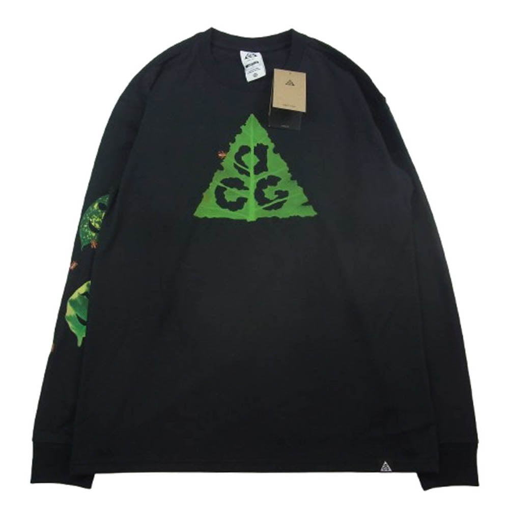 NIKE ナイキ HJ0803-010 ACG プリント ロングスリーブ Tシャツ ブラック系 S【新古品】【未使用】【中古】