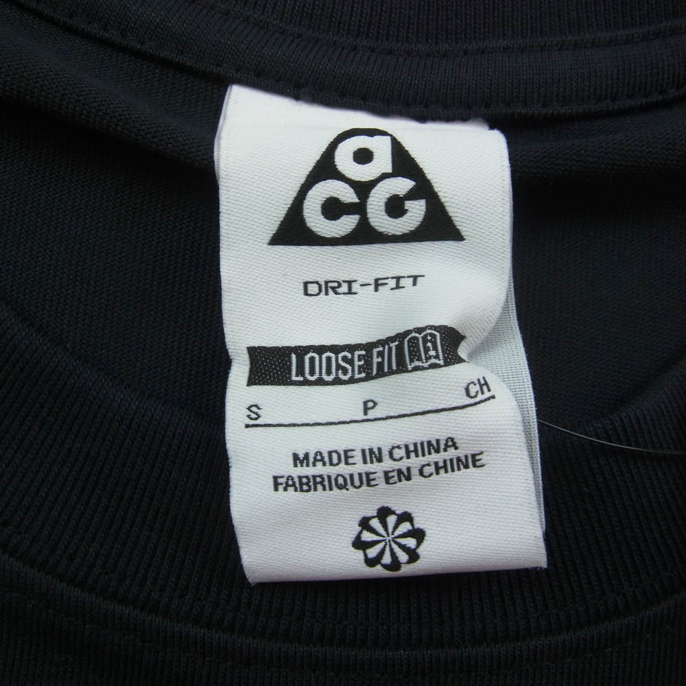 NIKE ナイキ HJ0803-010 ACG プリント ロングスリーブ Tシャツ ブラック系 S【新古品】【未使用】【中古】