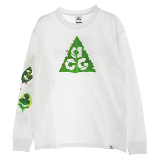 NIKE ナイキ HJ0803-121 ACG プリント ロングスリーブ Tシャツ ホワイト ホワイト系 S【新古品】【未使用】【中古】