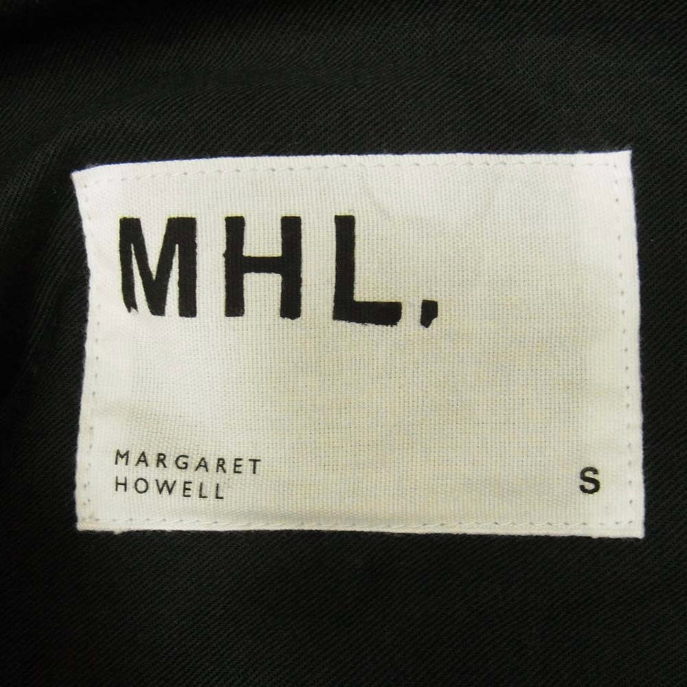 MARGARET HOWELL マーガレットハウエル 596-4140513 MHL ジップポケット付き ワーク パンツ コットン パンツ ダークグリーン系 S【中古】