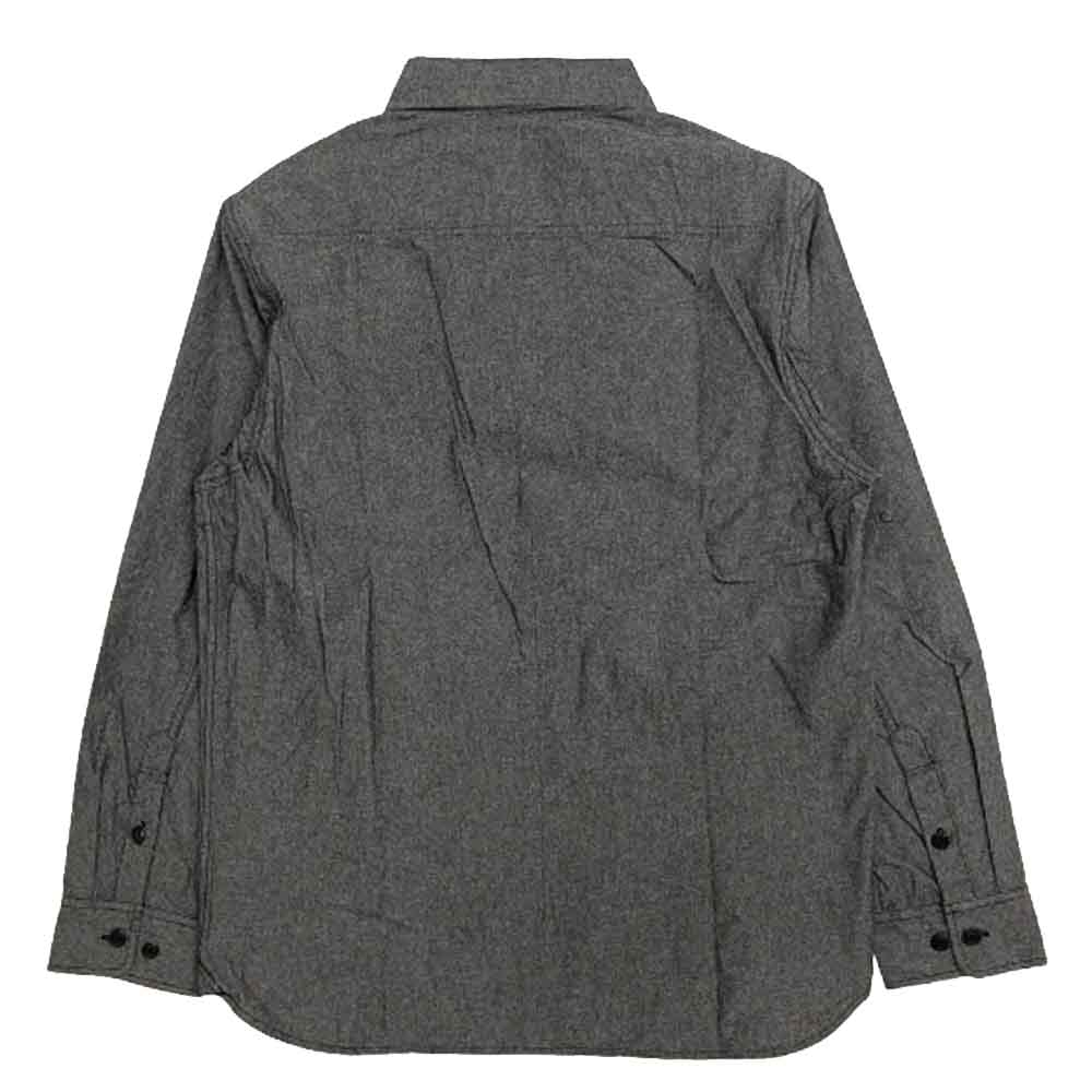 BLUCO WORK GARMENT ブルコ OL-121-022TRSC CHAMBRAY WORK SHIRTS L/S シャンブレー 長袖 ワークシャツ グレー系 L【新古品】【未使用】【中古】