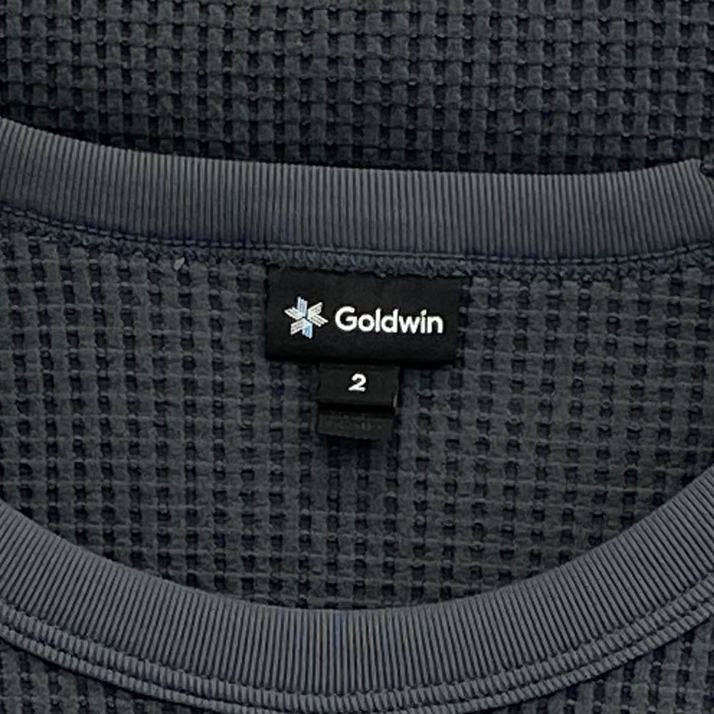 Goldwin ゴールドウィン GM64107 ワッフル ライト Tシャツ 半袖カットソー グレー グレー系 2【美品】【中古】