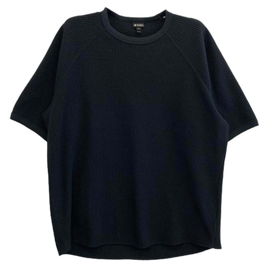 Goldwin ゴールドウィン GM64107 ワッフル ライト Tシャツ 半袖カットソー ブラック ブラック系 2【美品】【中古】