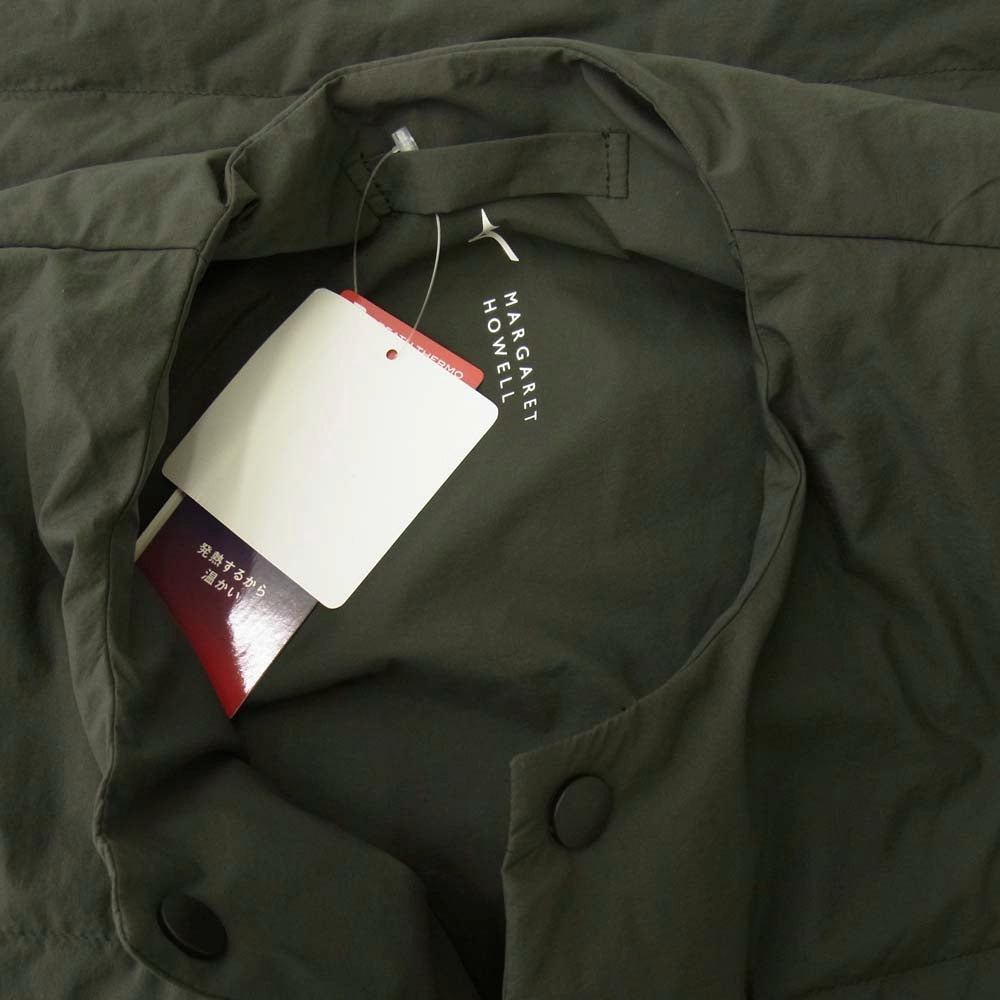 Mizuno ミズノ 23AW 579-3225002 MARGARET HOWELL マーガレットハウエル SUPER LIGHT WEIGHT NYLON POPLIN スーパーライト ナイロン ダウン ベスト グレー系 M【中古】