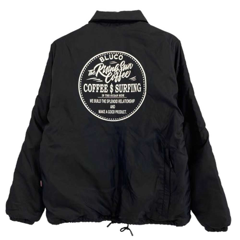 BLUCO WORK GARMENT ブルコ OL-051-021 THE RISING SUN COFFEE BOA COACH JACKET ライジングサンコーヒー ボアフリース コーチジャケット ブラック系 M【美品】【中古】