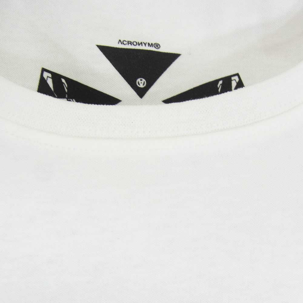 ACRONYM アクロニウム 22SS S24-PR-A MERCERIZED SHORT SLEEVE T-SHIRT ショートスリーブ Tシャツ ホワイト系 S【新古品】【未使用】【中古】