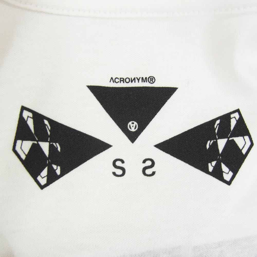 ACRONYM アクロニウム 22SS S24-PR-A MERCERIZED SHORT SLEEVE T-SHIRT ショートスリーブ Tシャツ ホワイト系 S【新古品】【未使用】【中古】