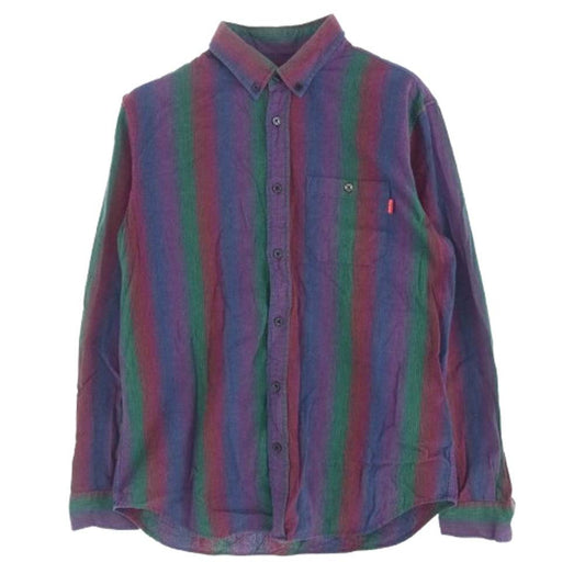 Supreme シュプリーム 14AW Ombre Stripe Shirt オンブレ ストライプ シャツ マルチカラー系 マルチカラー系 M【中古】