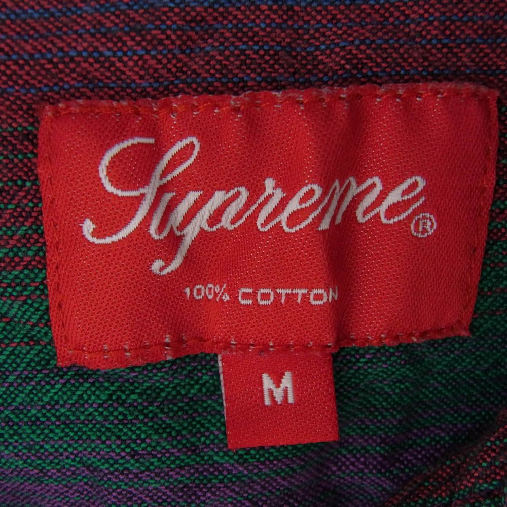 Supreme シュプリーム 14AW Ombre Stripe Shirt オンブレ ストライプ シャツ マルチカラー系 マルチカラー系 M【中古】