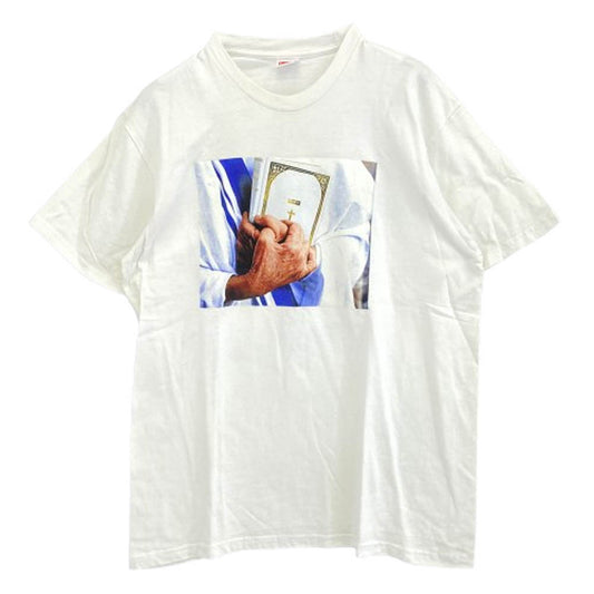Supreme シュプリーム 19AW Bible Tee バイブル 聖書 フォト 半袖 Tシャツ ホワイト ホワイト系 L【中古】
