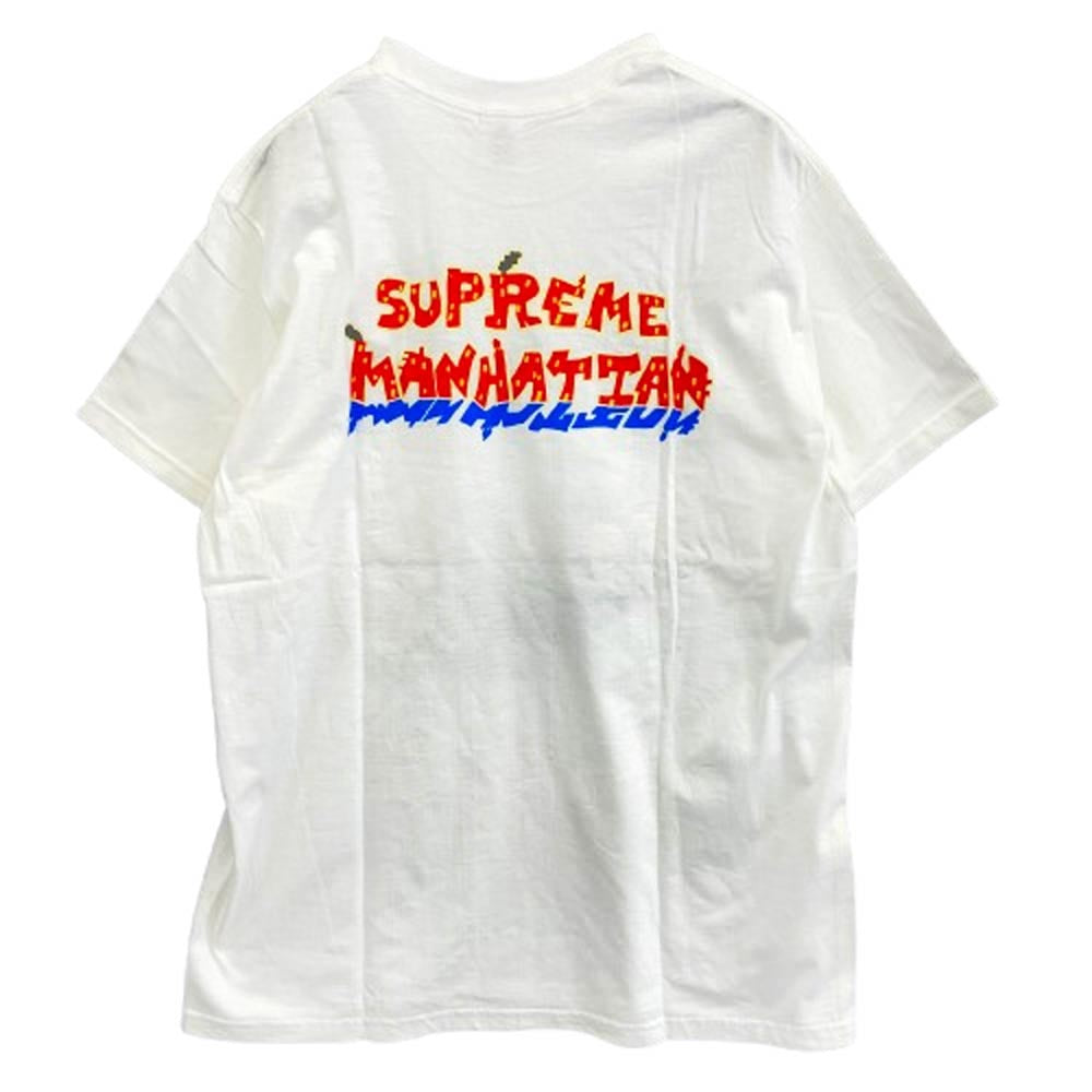 Supreme シュプリーム 22SS Manhattan Tee マンハッタン Tシャツ ホワイト ホワイト系 L【中古】