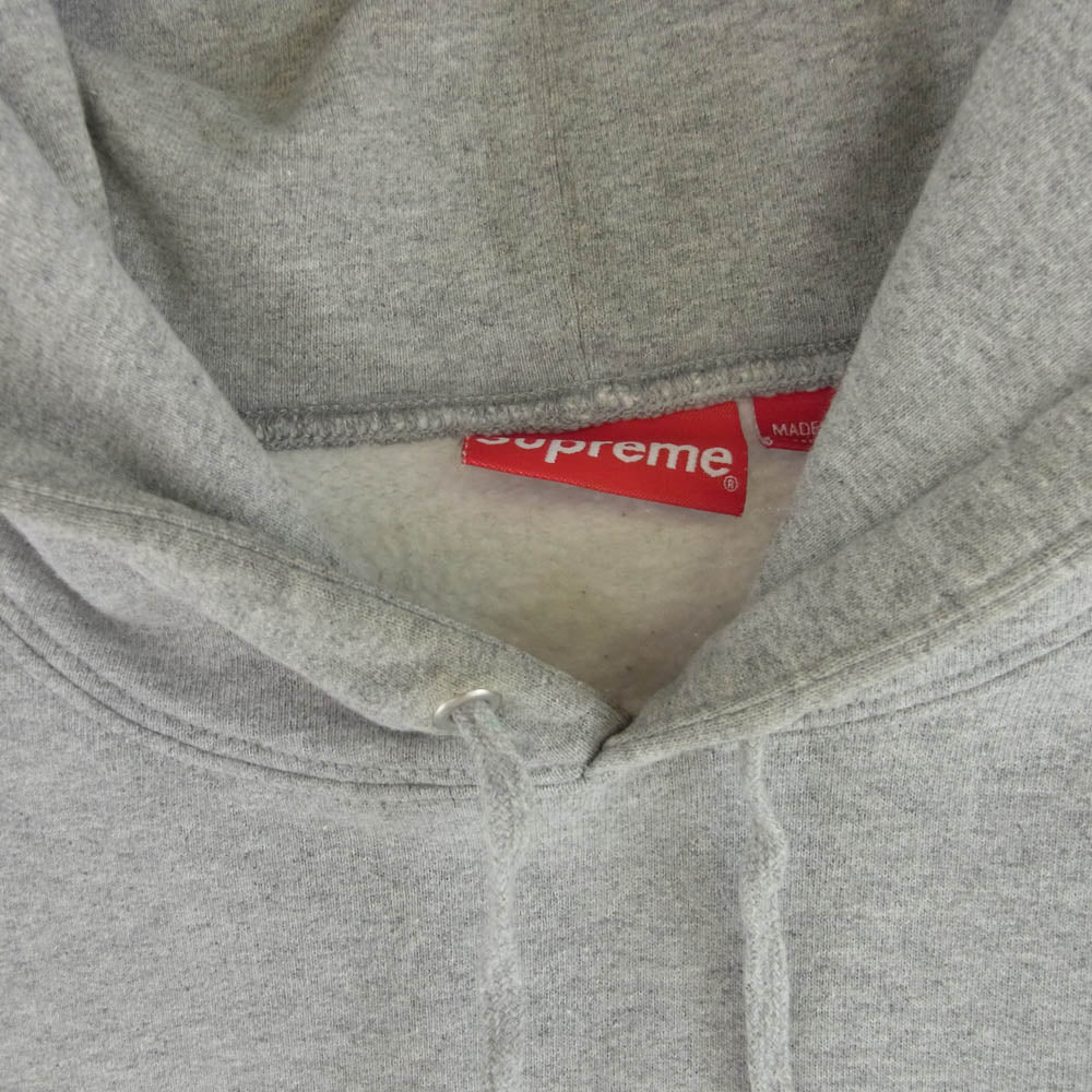 Supreme シュプリーム 19SS Tag Logo Hooded Sweatshirt タグ ロゴ フーディ パーカー グレー系 M【中古】