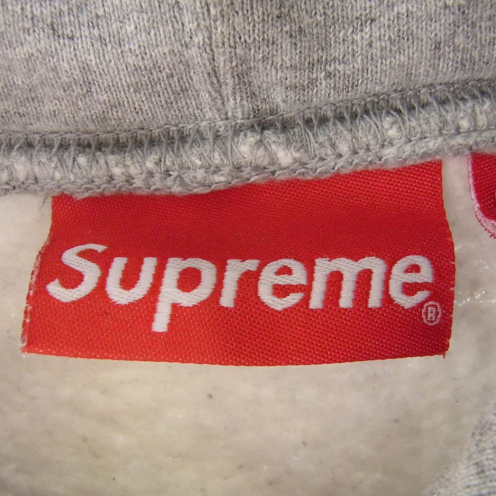 Supreme シュプリーム 19SS Tag Logo Hooded Sweatshirt タグ ロゴ フーディ パーカー グレー系 M【中古】