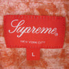 Supreme シュプリーム 21AW Christopher Wool S/S Shirt 総柄 半袖 シャツ 赤系 レッド系 L【極上美品】【中古】