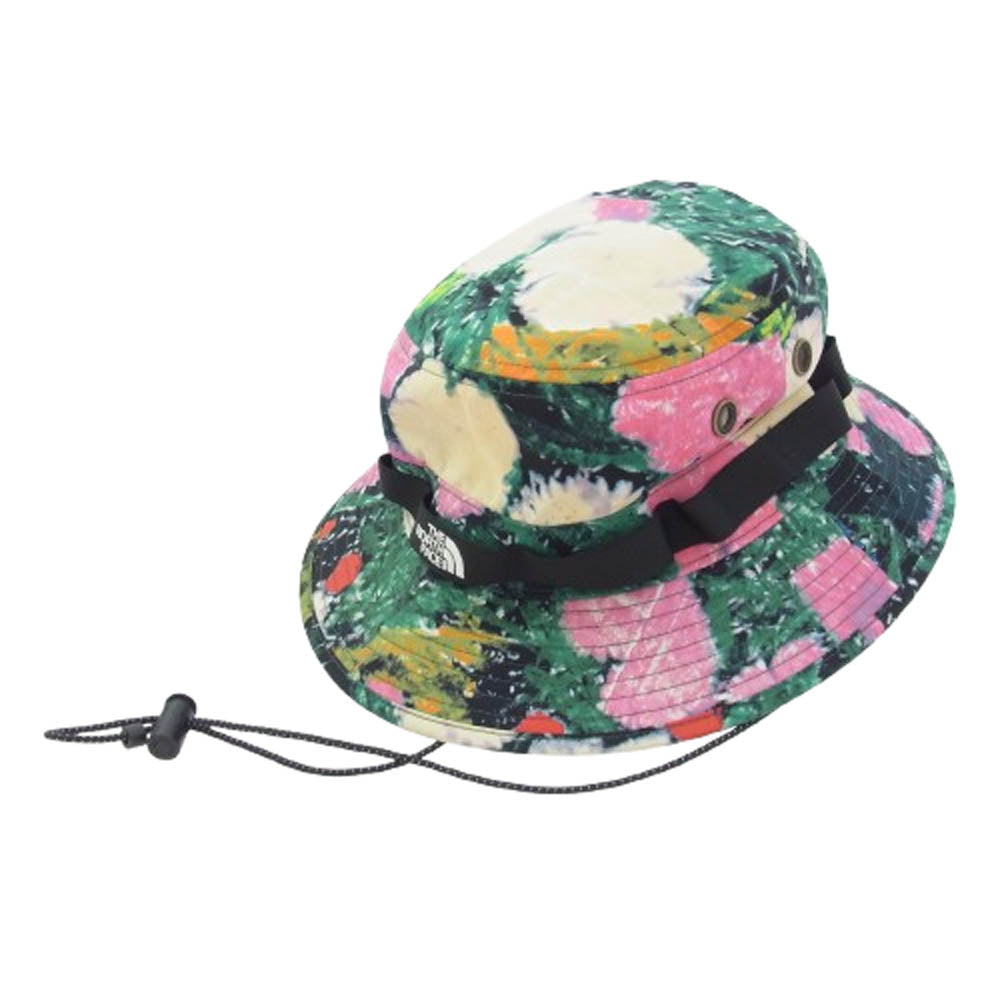Supreme シュプリーム 22SS × The North Face Trekking Crusher Hat Flowers ノースフェイス トレッキング クラッシャー ハット 帽子 マルチカラー系 M【美品】【中古】