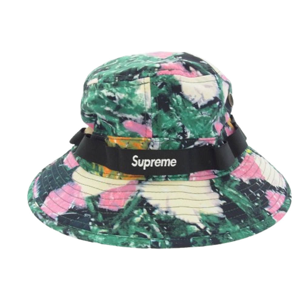 Supreme シュプリーム 22SS × The North Face Trekking Crusher Hat Flowers ノースフェイス トレッキング クラッシャー ハット 帽子 マルチカラー系 M【美品】【中古】