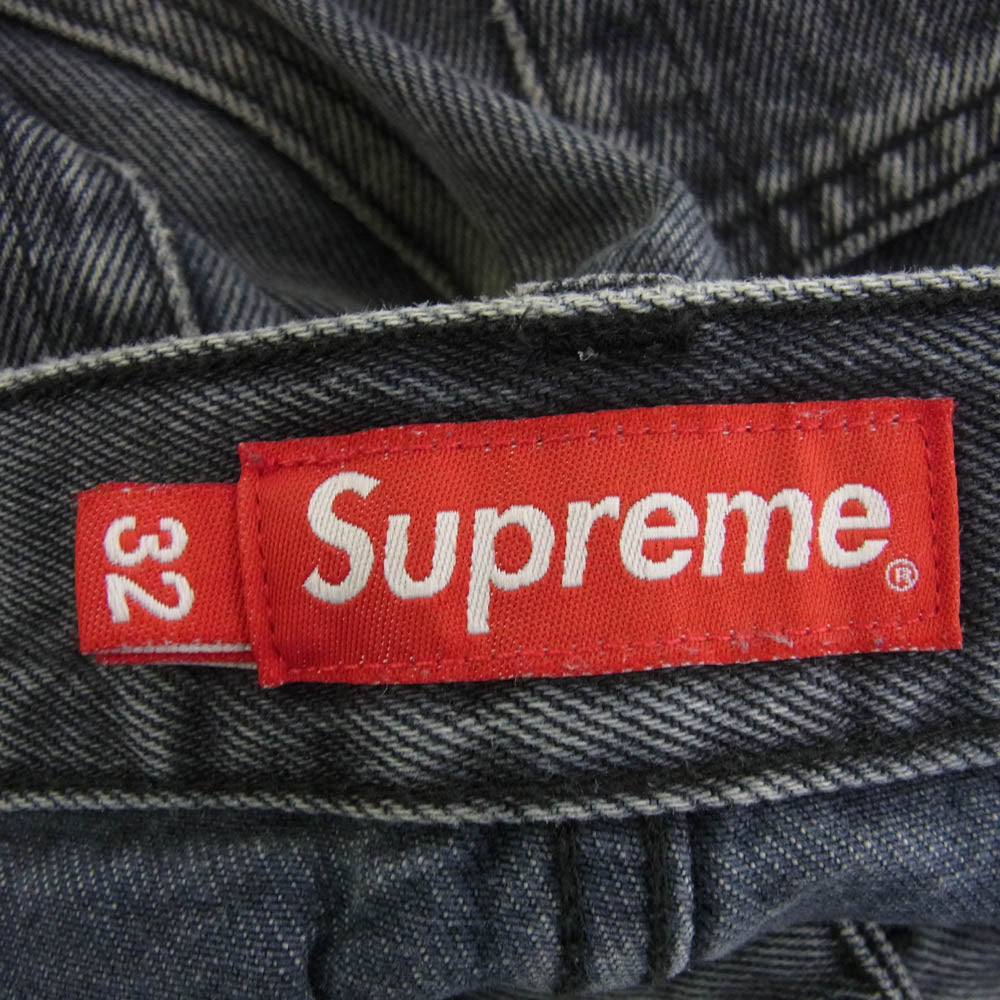 Supreme シュプリーム WOOSTER 合同会社表記タグ baggy jean バギー ジーンズ デニム グレー グレー系 32【中古】
