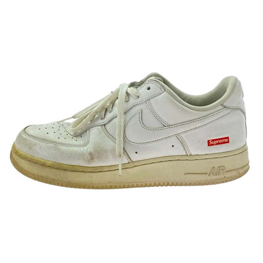 Supreme シュプリーム CU9225-100 × NIKE ナイキ Air Force 1 Low White エアフォース1 ローカットスニーカー ホワイト系 27.5cm【中古】