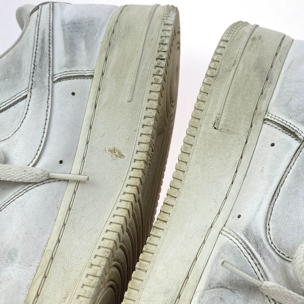 Supreme シュプリーム CU9225-100 × NIKE ナイキ Air Force 1 Low White エアフォース1 ローカットスニーカー ホワイト系 27.5cm【中古】