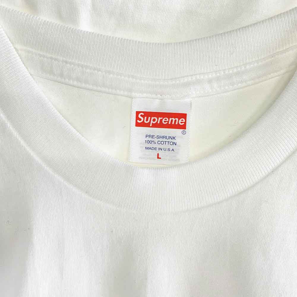 Supreme シュプリーム 23SS Arabic Logo Tee アラビックロゴ プリント Tシャツ ホワイト ホワイト系 L【極上美品】【中古】